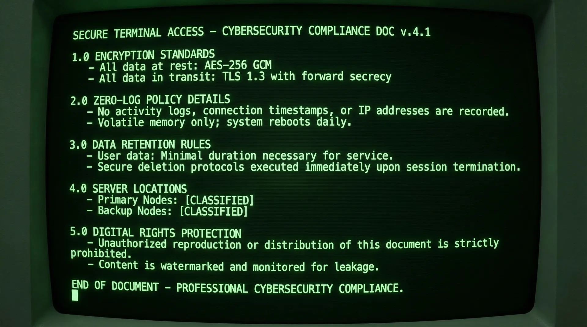 91黑料 安全合规政策文档终端显示